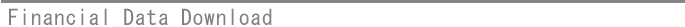 Financial Data Download