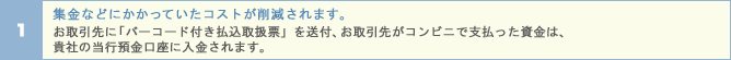 �W���Ȃǂɂ������Ă����R�X�g���팸����܂��B�������Ɂu�o�[�R�[�h�t�������戵�[�v�𑗕t�A������悪�R���r�j�Ŏx�����������́A�M�Ђ̓��s�a�������ɓ�������܂��B