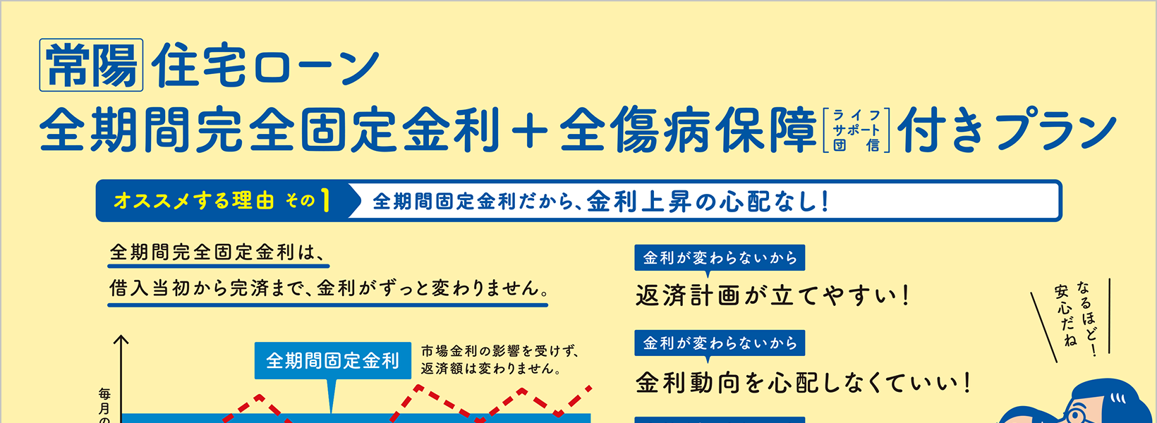 全期間完全固定金利＋全傷病保障付きプラン