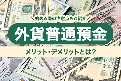 外貨普通預金のメリット・デメリットとは？始める際の注意点もご紹介