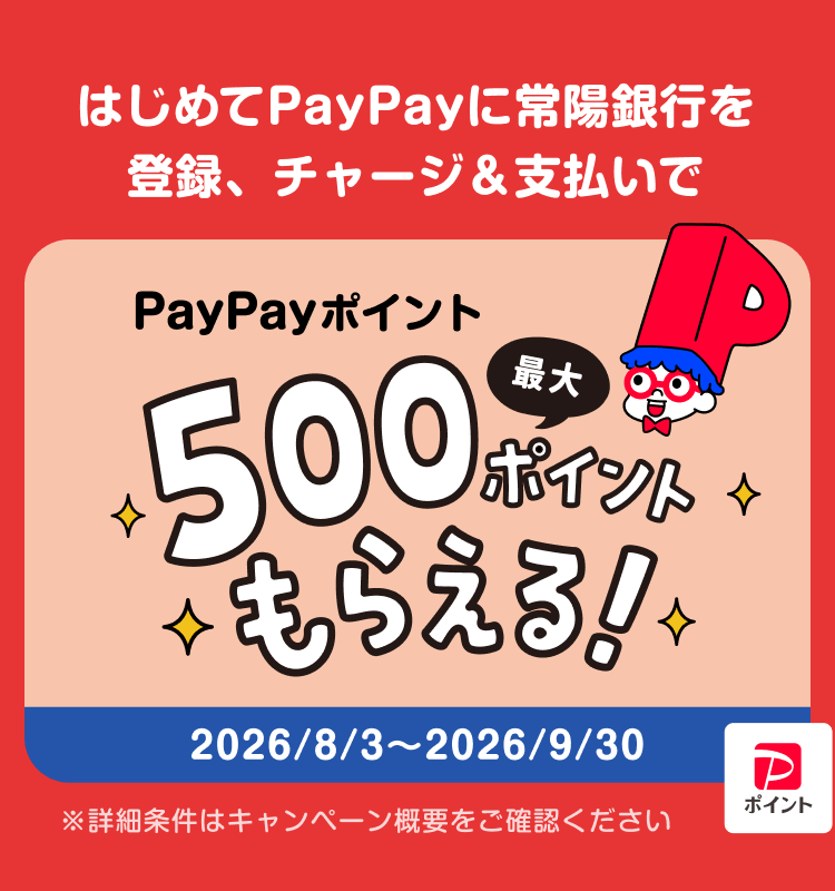 PayPayポイント最大500ポイントもらえる！