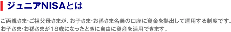 ジュニアNISAとは