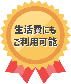 生活費にもご利用可能
