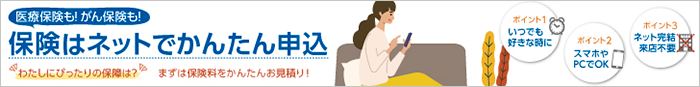 保険はネットでかんたん申し込み