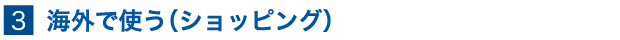 海外で使う(ショッピング)