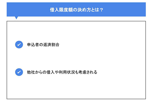 借入限度額の決め方とは？