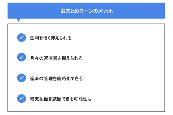 おまとめローンのメリット