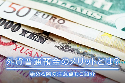 外貨普通預金のメリットとは？